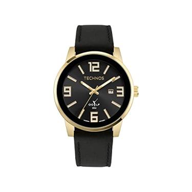 Imagem de Relógio Technos, Pulseira de Couro, Masculino Preto 2115MWU/0P