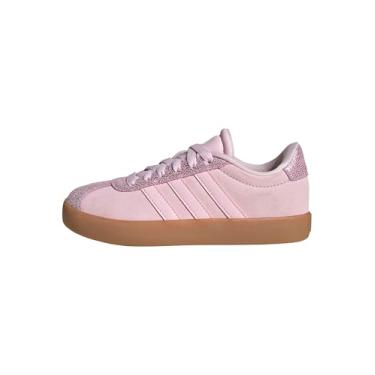 Imagem de adidas Tênis infantil VL Court 3.0, Rosa claro/rosa claro/gengiva 10, 17