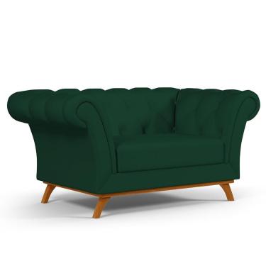 Imagem de Sofá 2 Lugares Império 150 Cm Veludo Verde Musgo C-303