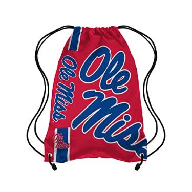 Imagem de Mochila com cordão Ole Miss NCAA com logotipo grande