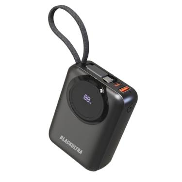 Imagem de Power Bank Portátil 20000mAh com Display LED, Carregamento Rápido 22.5W PD 3.0 QC 3.0, USB-C Leve Compatível com iPhone 16/15/14/13/12/11, Samsung, Android – Preto