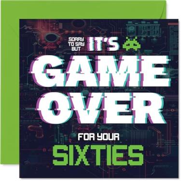 Imagem de Stuff4 Cartões de aniversário de 70 anos para mulheres e homens - Fim de jogo - Cartão de feliz aniversário para mulher de 70 anos homem avô irmã babá pai, cartões comemorativos de aniversário de 14