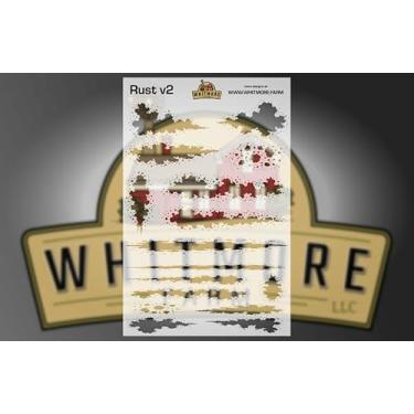 Imagem de Rust v2 – Estêncil de aerógrafo para iscas de pesca contra ferrugem e corrosão – Mylar reutilizável – 7,5 Mil Mylar