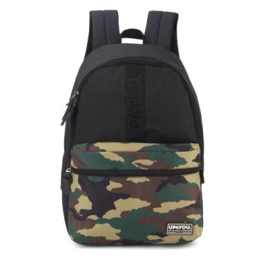 Imagem de Mochila Juvenil De Costas Passeio Escolar Camuflada Up4you - Luxcel, P