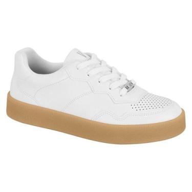 Imagem de Tênis Vizzano Feminino Casual Recortes Confortável Original, Branco, 3