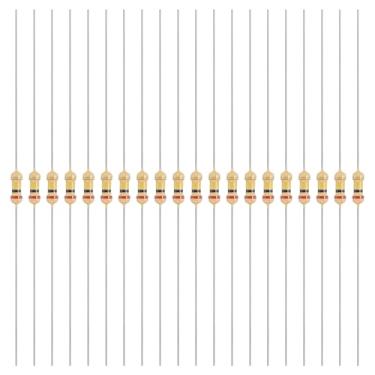 Imagem de YOKIVE 200 peças 1/4W (0,25 Watts) 200k Ohm 5% Resistor de filme de carbono, resistor fixo único de filme de carbono | Ótimo para dispositivos eletrônicos DIY, placas de circuito, sensores