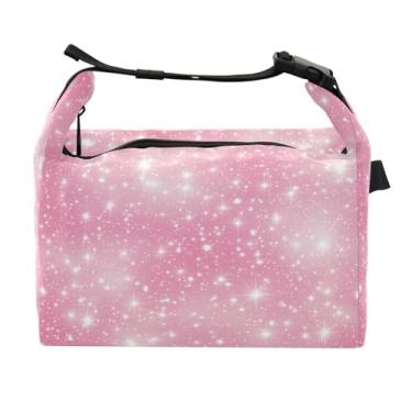 Imagem de STAYTOP Lancheira Sparkling Stars com fivela de alça, lancheira isolada para meninos e meninas, lancheira térmica para trabalho escolar