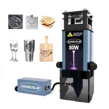 Imagem de AENBUSLM Módulo De Laser De 80 W Com Assistência De Ar, Potência De Saída De 10 W, Foco Fixo, Fac Integrado, Ponto Comprimido Ultrafino Duplo Cnc Carving Diy Laser Master Para Máquina De Corte A Las