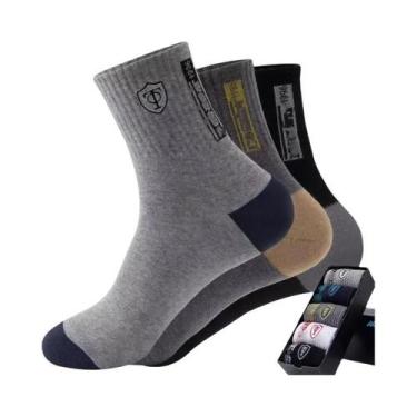 Imagem de Meias De Compressão Masculinas Com Suporte Para Tornozelo E Dedos Aber