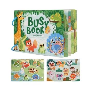 Imagem de Livro Sensorial Montessori Para Bebês, Brinquedo Educativo Silencioso 