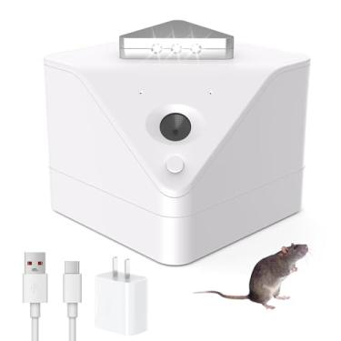 Imagem de Repelente ultrassônico de pragas atualizado 2025 com sensor PIR - Controle interno de pragas para camundongos, ratos, roedores, cobertura de 360° com luz estroboscópica LED.01