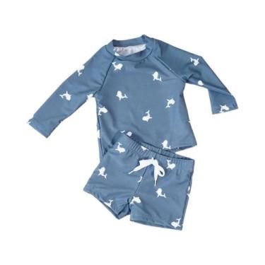 Imagem de Elinfant verão bebê meninos menina manga longa maiô elegante bonito pi