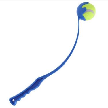 Imagem de Lançador de Bolinhas Para Cachorro Interativo - YISEN, Azul