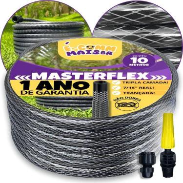 Imagem de Mangueira Jardim 10M Azul: Antitorção, Reforçada, - Grafite