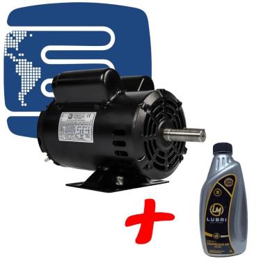 Imagem de Motor Elétrico Mono 2Cv 2 Pólos Alta Rotação Com Óleo