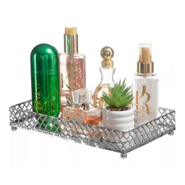Imagem de Bandeja Decorativa Espelhada P/ Perfume Banheiro Bd-108 M - PGB, Prate