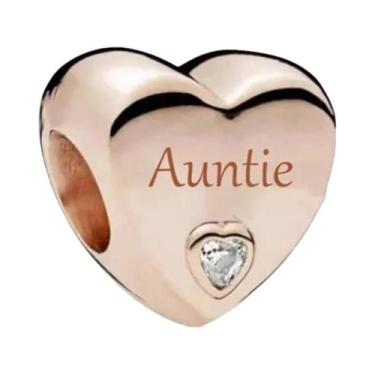 Imagem de Pulseira Feminina De Prata Esterlina 925 Com Berloques De Coração 'Amo