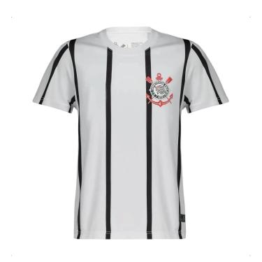 Imagem de Camisa Corinthians Infantil Listra Dry Branca Licienciado-Unissex