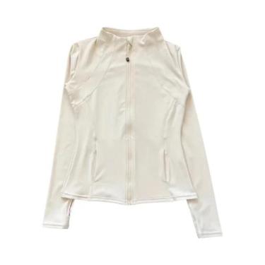 Imagem de Jaqueta Feminina Slim Fit De Secagem Rápida Para Corrida Com Abertura 