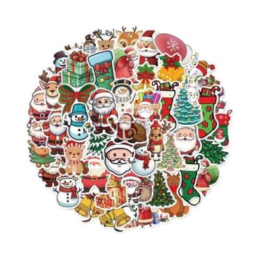 Imagem de Adesivos De Graffiti De Natal À Prova d'Água Para Bagagem, Caixa De So