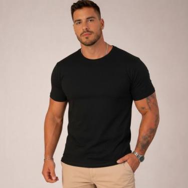 Imagem de Camiseta Básica Masculina Premium Algodão Manga Curta Camisa - Volgue,