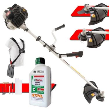 Imagem de Roçadeira Com ÓLEO STIHL Kawashima KW52-LE KW52LE 2T 52cc 2,5HP Robusta de Alta Potência e Performance Ideal Para Manutenção de Rodovias