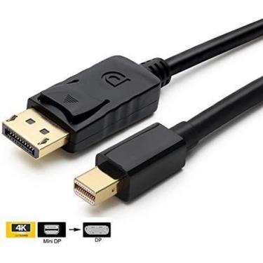 Imagem de Cabo Mini Displayport X Displayport 1.8m Preto - FLY 