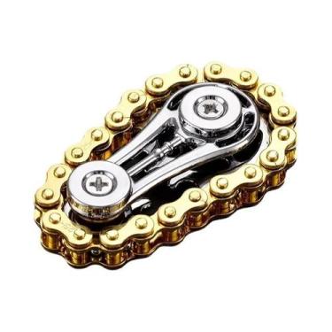 Imagem de Fidget Spinner De Metal Com Roda Dentada Para Adultos E Crianças, Brin