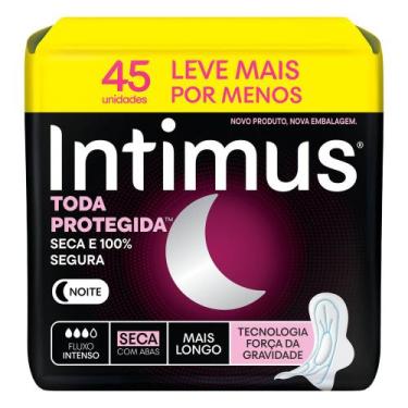 Imagem de Absorvente Intimus Toda Protegida Noturno Seca com Abas 45 Unidades Le