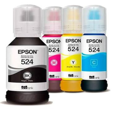 Imagem de Garrafa Refil Tinta E coTank T524 Pigmentada - L6490,L6580,L15150,L151