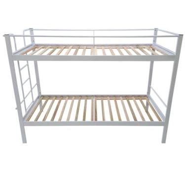 Imagem de Conjunto para Quarto 1 Beliche e 1 Estante com Rodizios 2 Prateleiras 