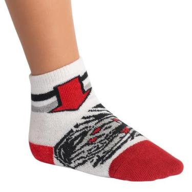 Imagem de Meia Infantil Estampada Menino Apollo, 31 a 34, Vermelho