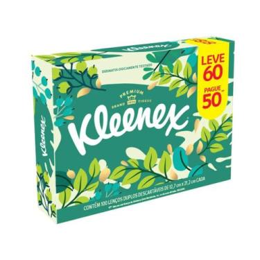 Imagem de Lenço Papel Descartável Kleenex Dia A Dia 50 Folhas