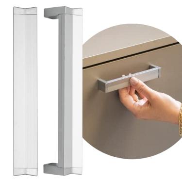 Imagem de Puxador Alça Para Gaveta Porta Armário Fly Alumínio 128mm (Cromado Fosco)