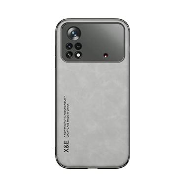 Imagem de Kepuch Silklike Capa para Xiaomi Poco X4 Pro 5G - Case Placa de Metal Embutida para Xiaomi Poco X4 Pro 5G - Cinza