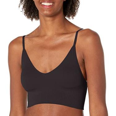 Imagem de Maidenform Brami feminino sem costura M Rib, Preto, G