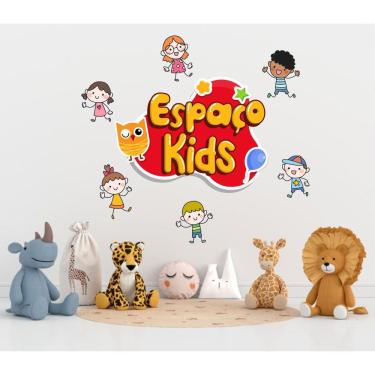 Imagem de Adesivo De Parede Para Espaço Kids Escolas E Brinquedoteca