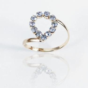 Imagem de Anel Gota em Zircônias banhado Ouro 18 K