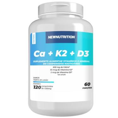 Imagem de Cálcio Com Vitamina K2 E Vitamina D3 - 120 Cápsulas Newnutrition
