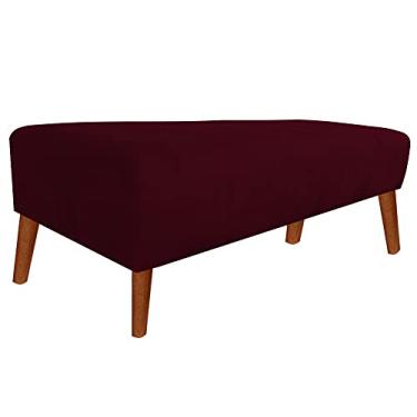 Imagem de Recamier Decorativo Quarto Sala Suede Hermes Bordo