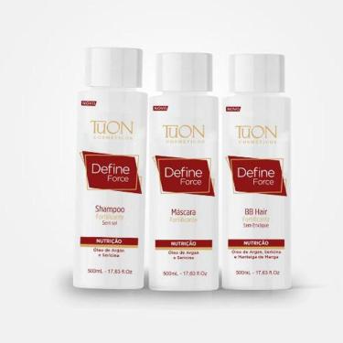 Imagem de Kit Define Force Shampoo, Máscara E Bb Hair - Tuon