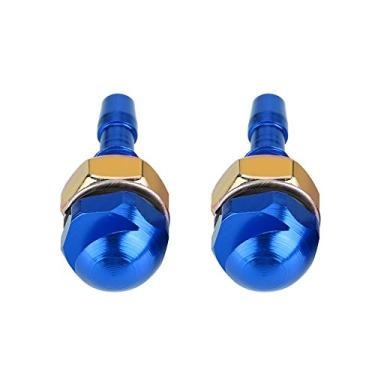 Imagem de 2 peças de bico lavador de pára-brisa, kit de substituição de bico de jato de spray de limpador de pára-brisa automotivo universal para carro(azul)