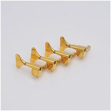 Imagem de Cravelhas De Afinação 1 Conjunto 4/5/6 Cordas Para Baixo Elétrico Cabeças Afinadores Ouro,L4,Pleasant63