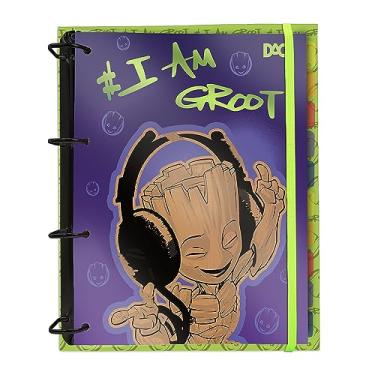 Imagem de Fichário Universitário Guardiões da Galáxia Groot - Fechamento em Elástico