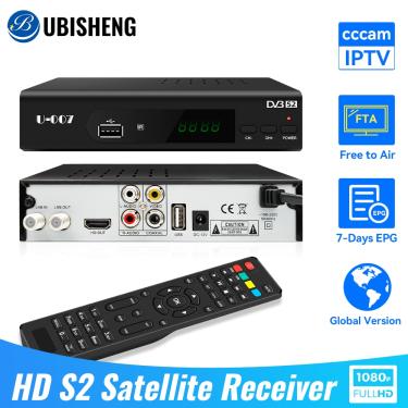 Imagem de DVB-S2 Decodificador de TV por satélite  HD Digital TV Box  suporte Cccam  combinado  FTA  Sat Dish