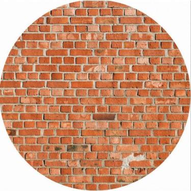 Imagem de Painel Redondo 3D Sublimado Tijolos Muros Frd-5103