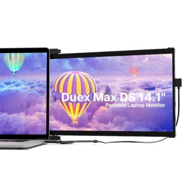 Imagem de Extensor de tela para laptop – Mobile Pixels Duex Max DS 14,1 polegadas monitor portátil para laptops de 14 a 17 polegadas, portas FHD 1080p USB tipo-C/HDMI, monitor de laptop, compatível com
