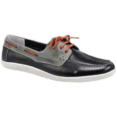 Imagem de Sapato Masculino Dockside Sandro Moscoloni Kentucky Preto/cinza Outlet-Masculino