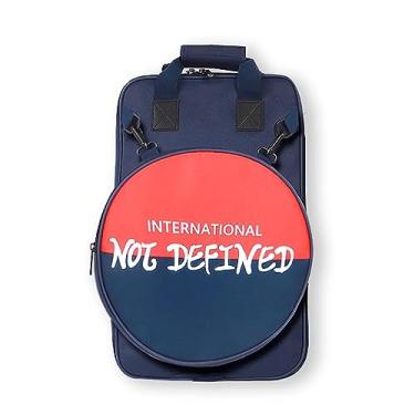 Imagem de Dumb Drum Bag Bolsa de armazenamento de baquetas mochila bolsa de bateria bolsa de percussão bolsa de prática de tambor para armazenamento de bateria idiota (azul)