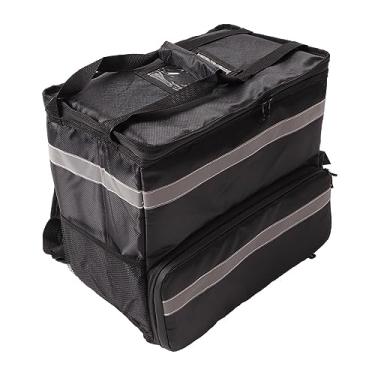 Imagem de Mochila Isolada para Entrega de Pizza, Mochila Térmica Com Camada Expansível de Grande Capacidade para Viagens Em Acampamento